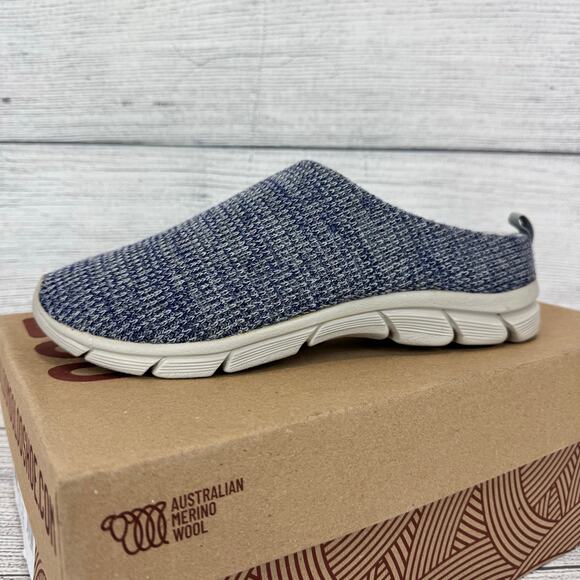 Woolloomooloo Unisex Mudgee Merino Wool Blue Multi Slip On Shoes Size 11.5/12 - Picture 1 of 12